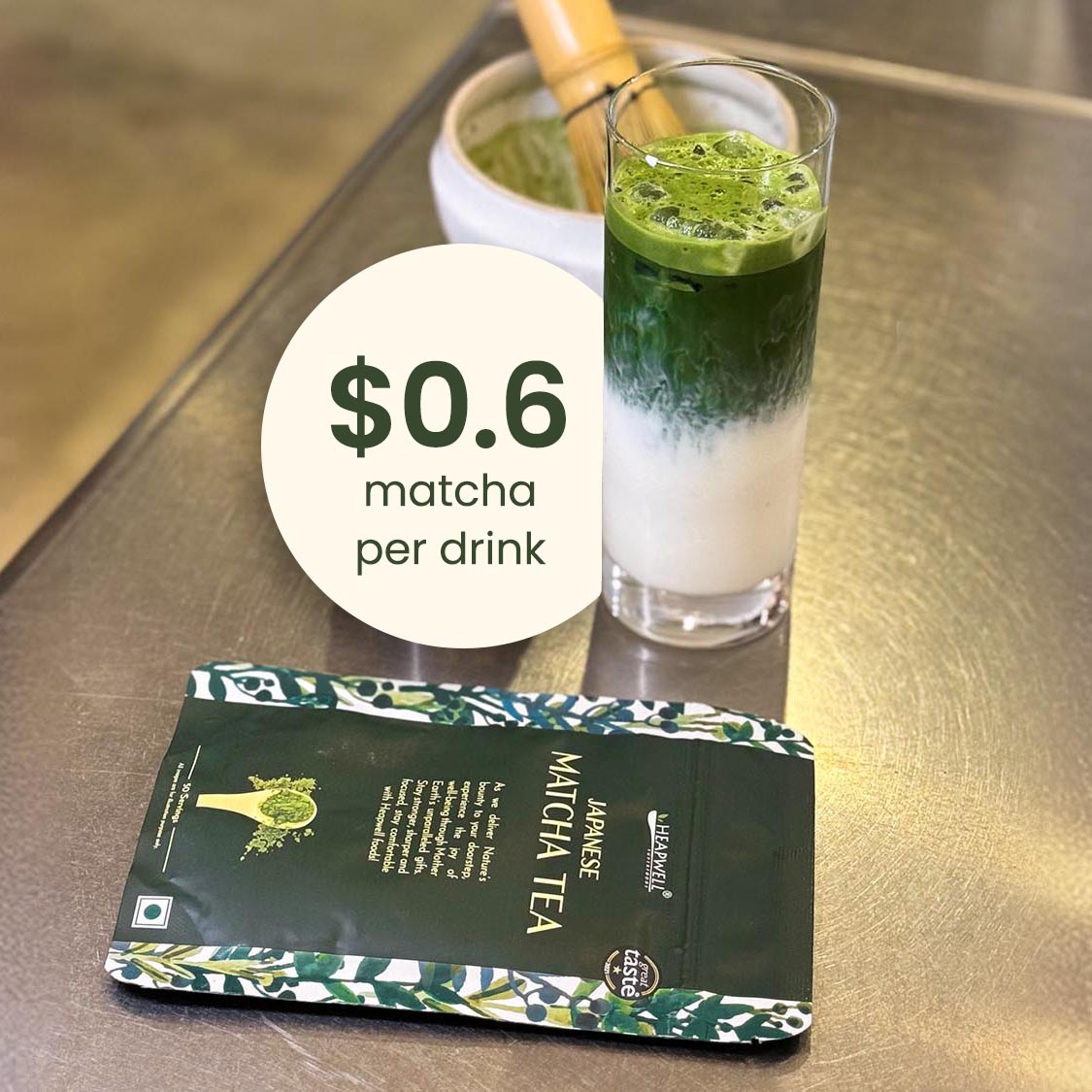 Premium Latte Grade Matcha 1lb (453g) Barista Bulk Pack