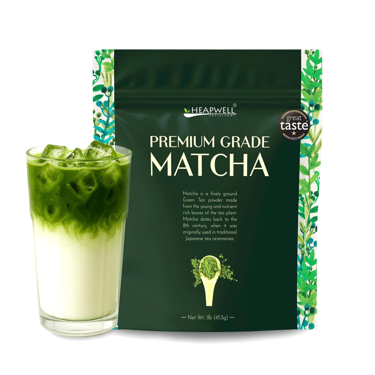 Premium Latte Grade Matcha 1lb (453g) Barista Bulk Pack