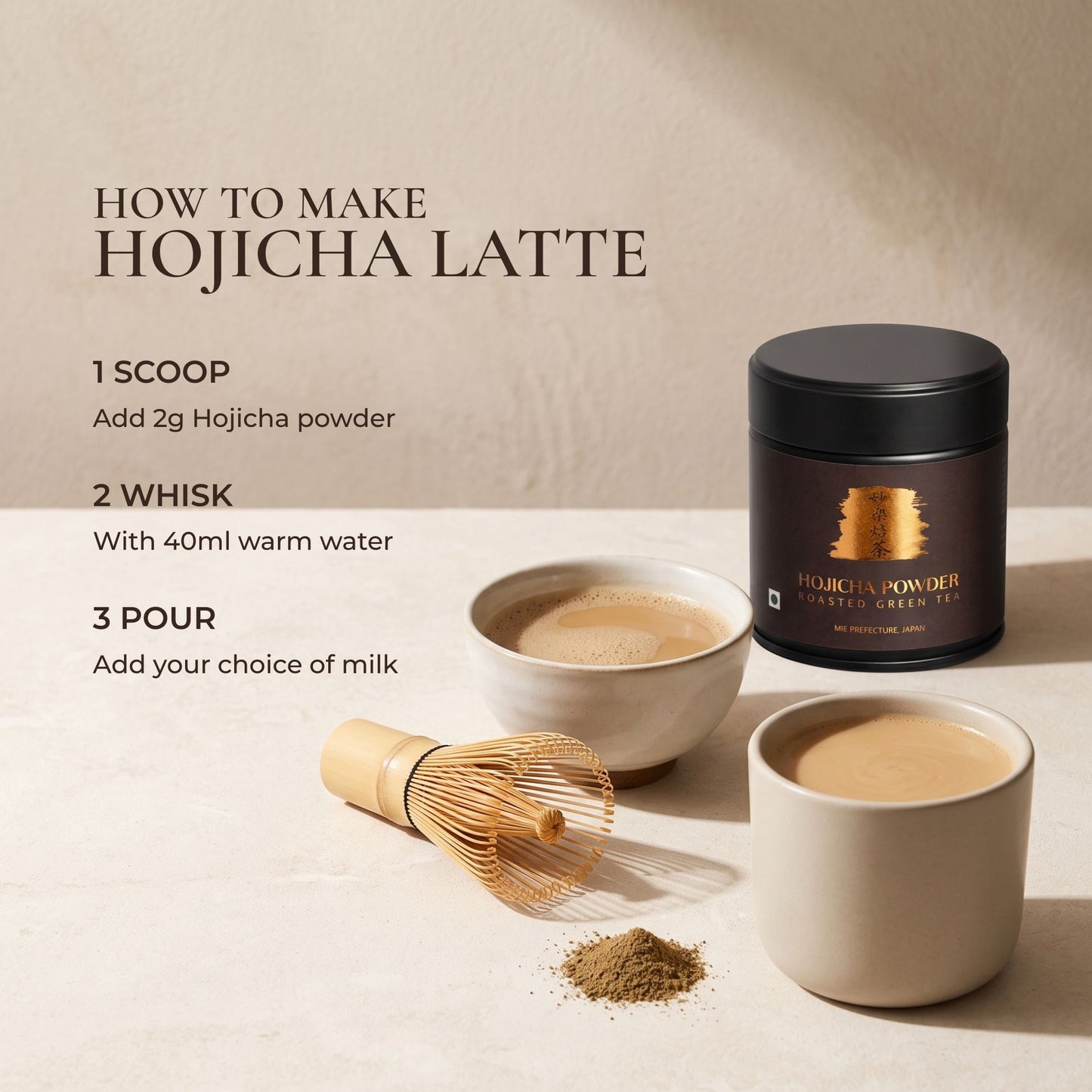 Heapwell Japanese Hojicha Powder, 30g