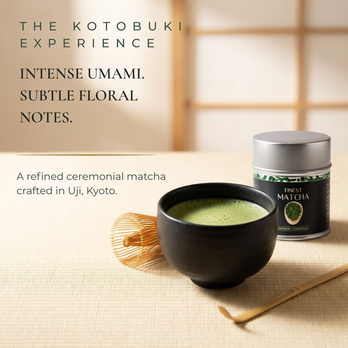 Finest AAA Ceremonial Grade Matcha Tea (Kotobuki From Uji), 30g