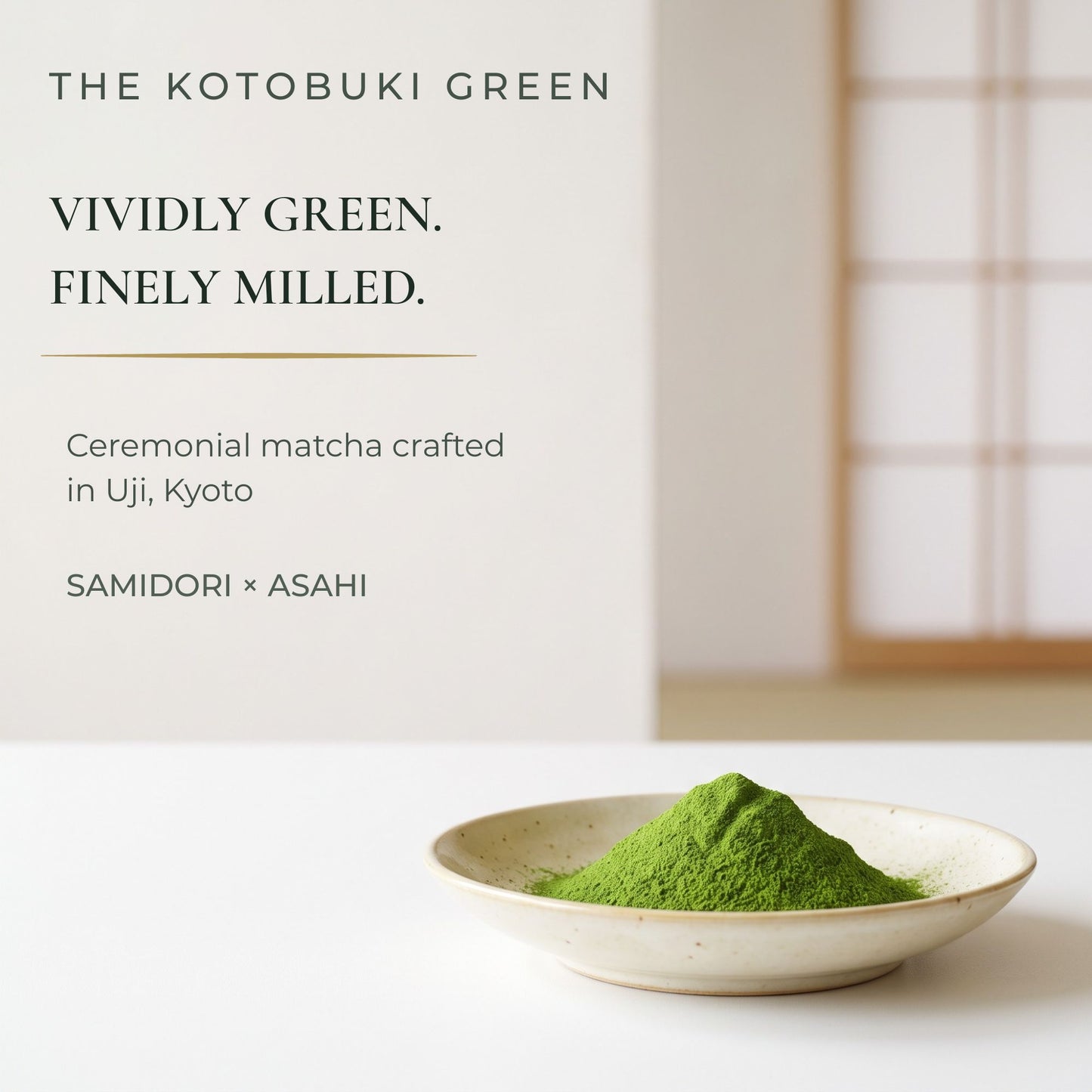 Finest AAA Ceremonial Grade Matcha Tea (Kotobuki From Uji), 30g