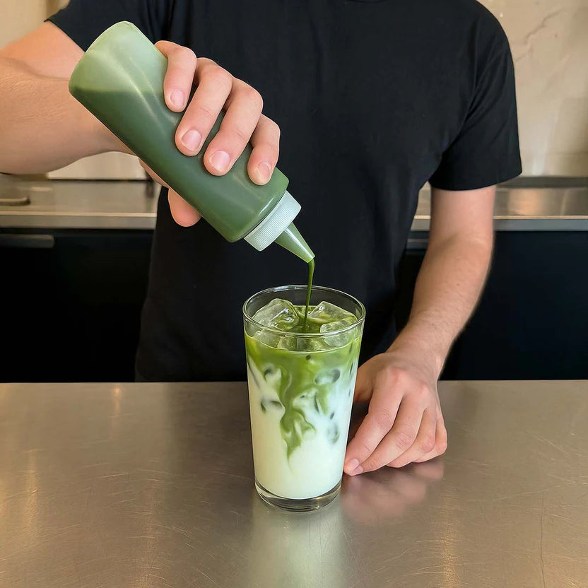 Matcha drink for cafe menu