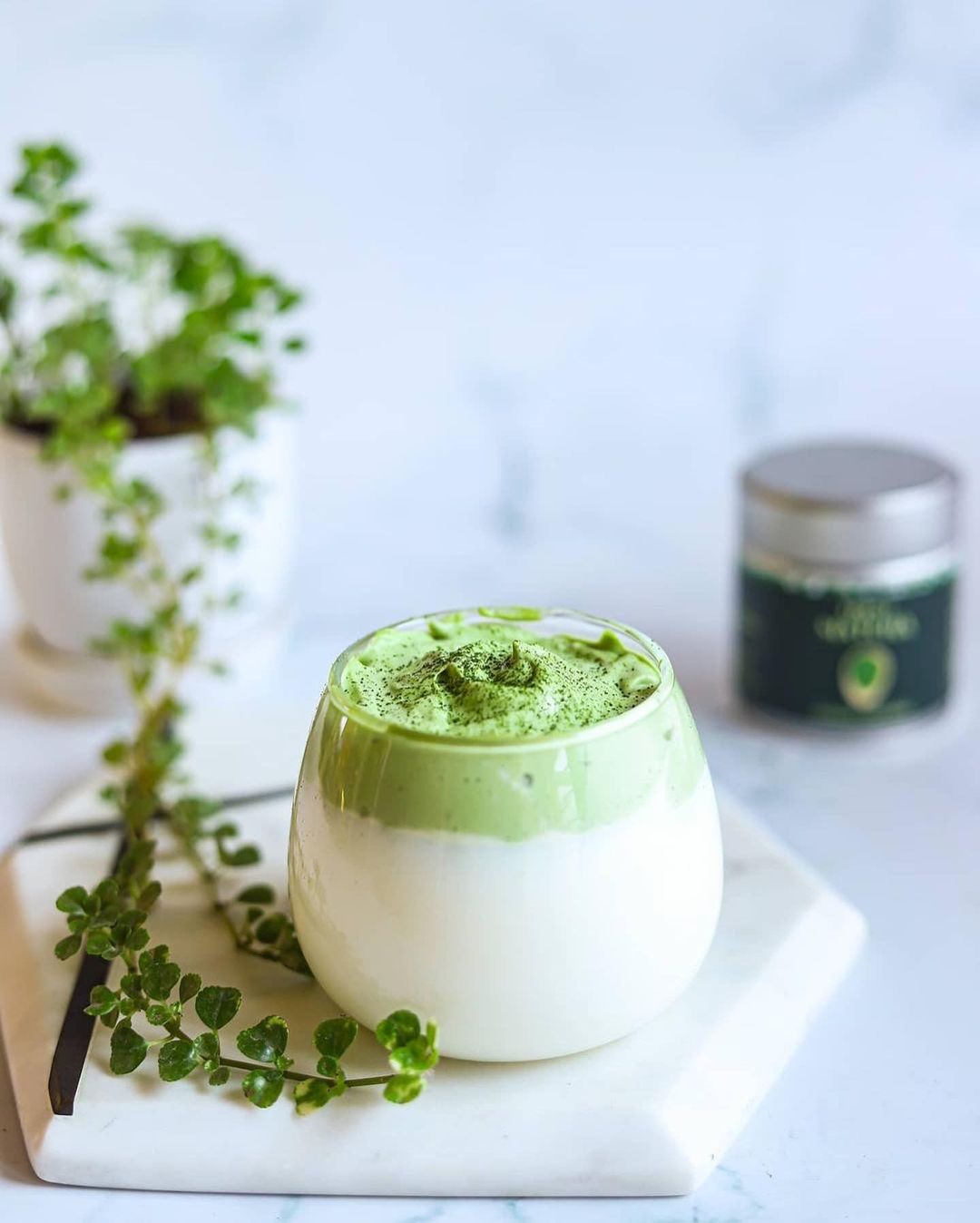 matcha collagen latte